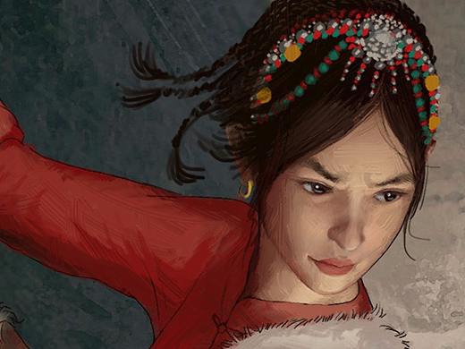 金沙江海报插画