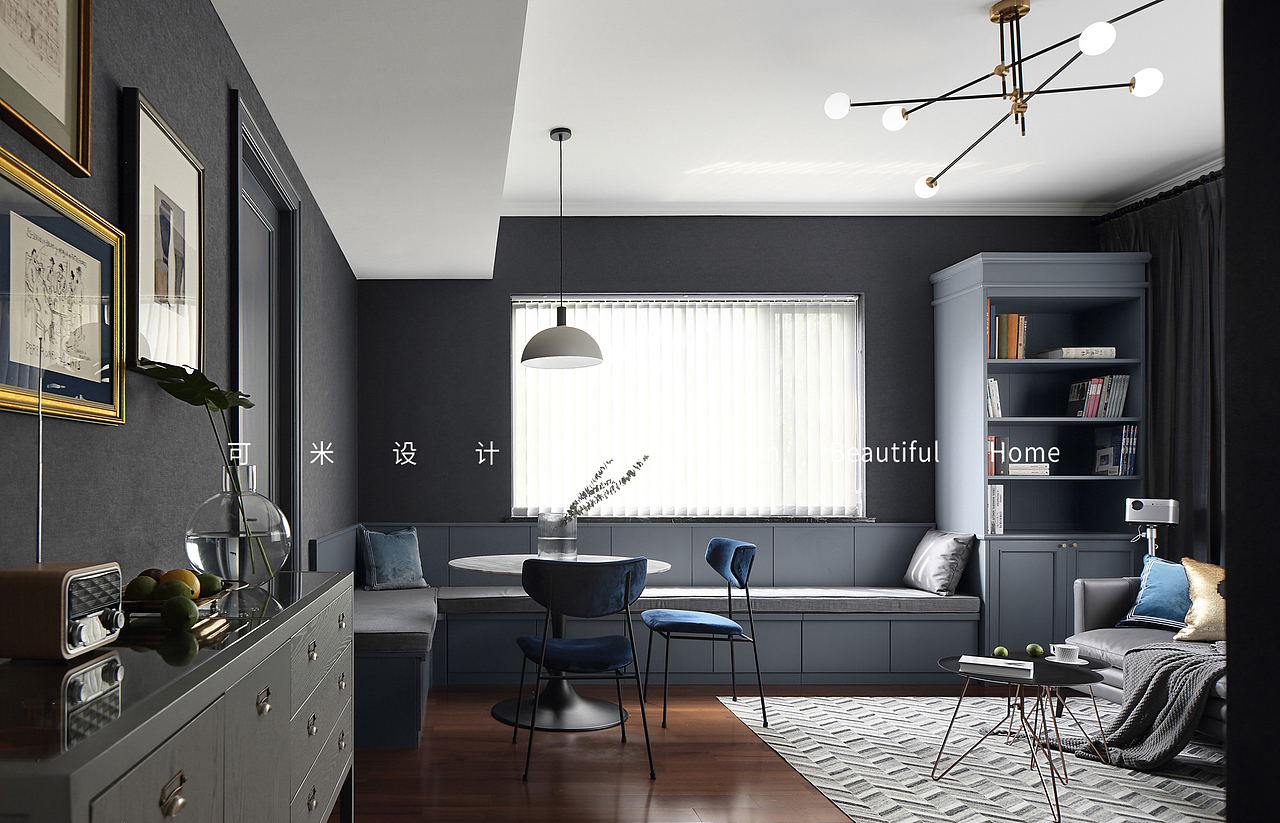 Charming Home 用灰色营造出一个简约、复古又高级的家（图ZMTY2NjE0MTQ0） - 家装设计 - 站酷设计师南京可米设计原创素材 - 站酷ZCOOL