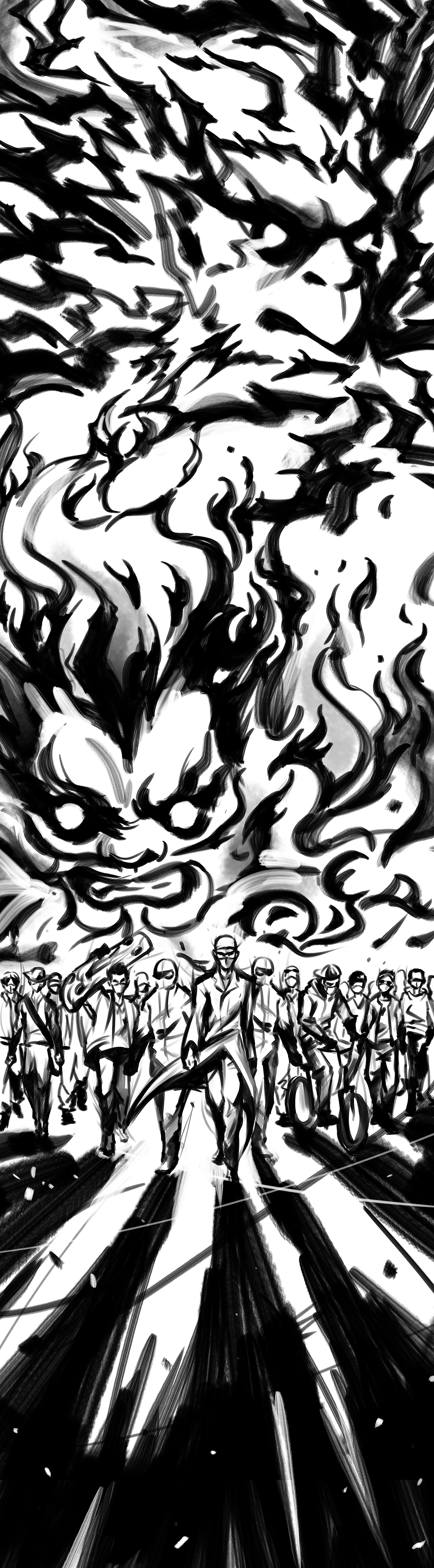 雷神山和火神山参见|插画|商业插画|黑法师_li_原创作品-站酷zcool