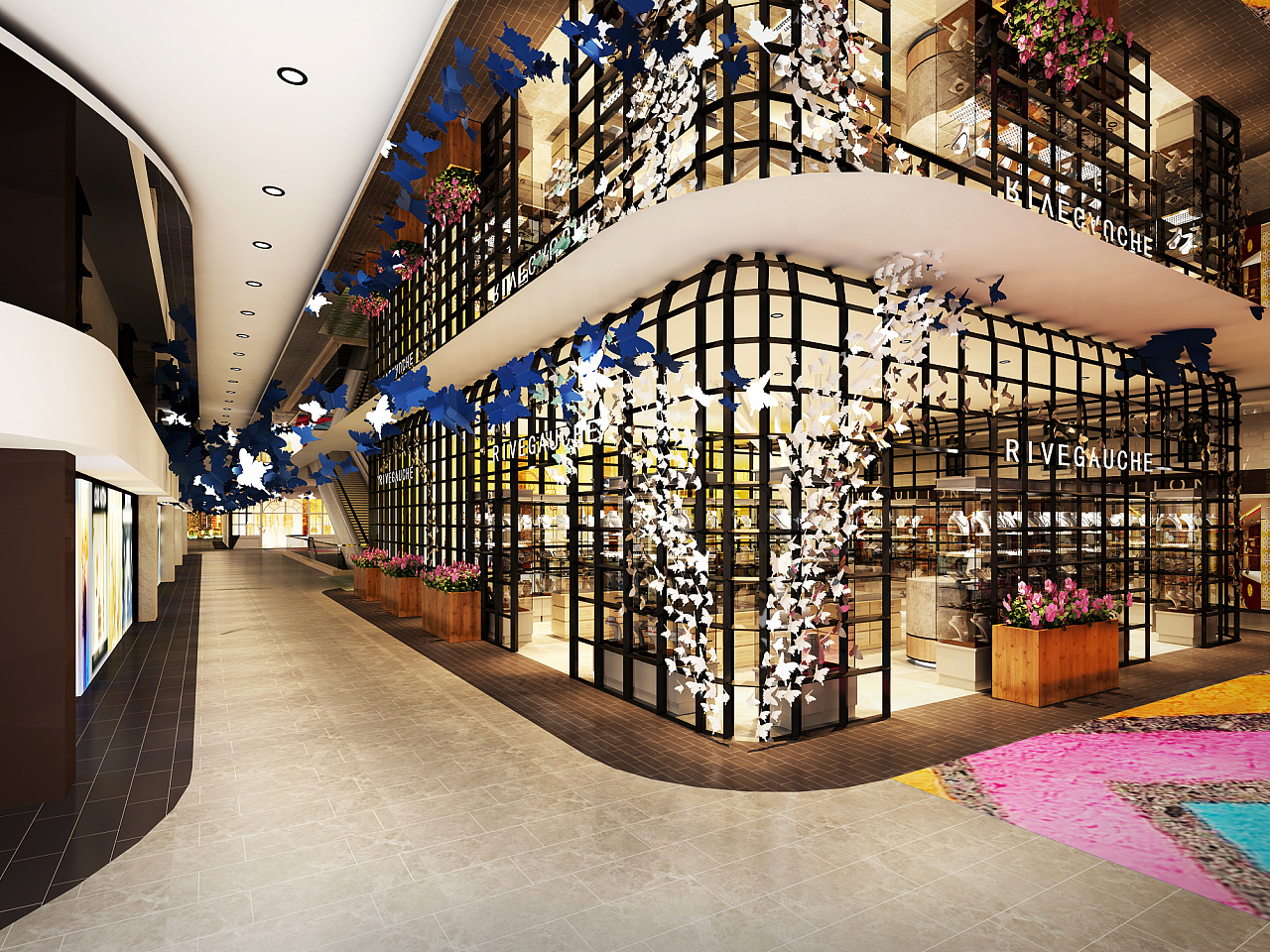 大型商场效果图|空间|家装设计|玲18019926177 - 原创作品 - 站酷