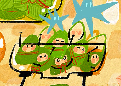 端午安康（图ZMzcwNjY4Njgw） - 儿童插画 - 站酷设计师肉肥肥原创素材 - 站酷ZCOOL