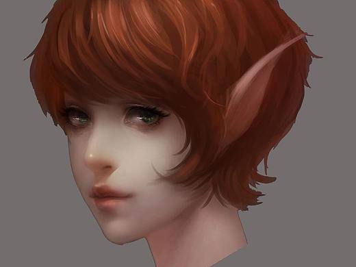 头像系列-精灵少女#教你画#女生头像#少女头像#PS板绘