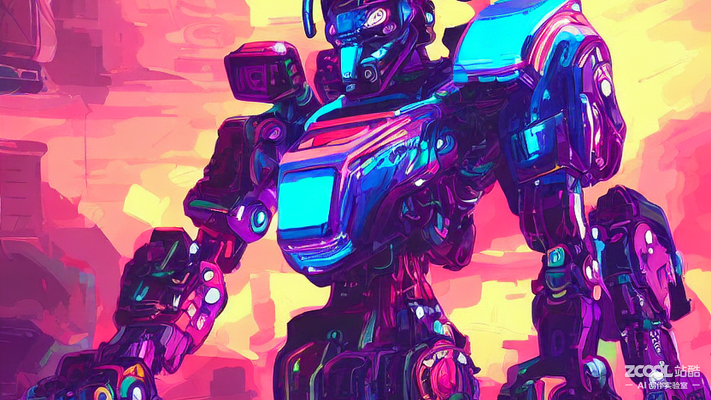 #AI创作实验室#五彩斑斓，机甲（图ZMzE5NTgxMDYw） - AI作品 - 站酷设计师初心向南原创素材 - 站酷ZCOOL