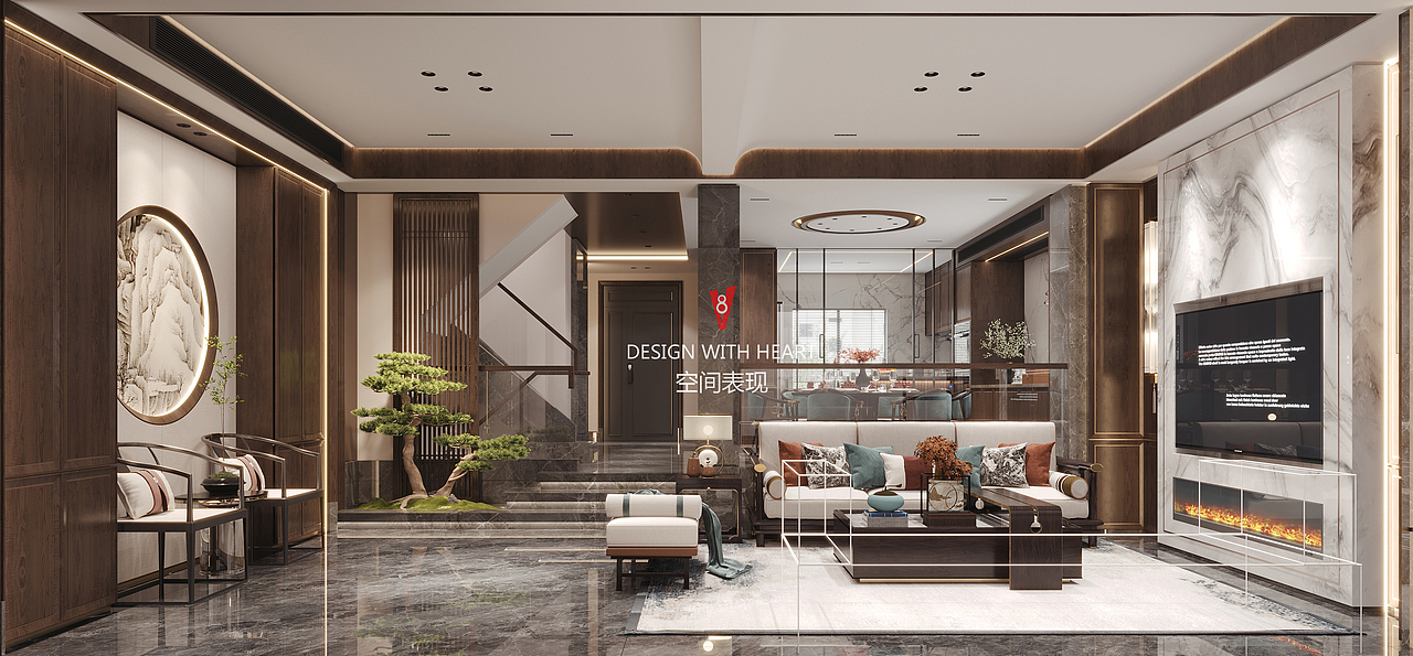 V8空间表现 |中式住宅楼