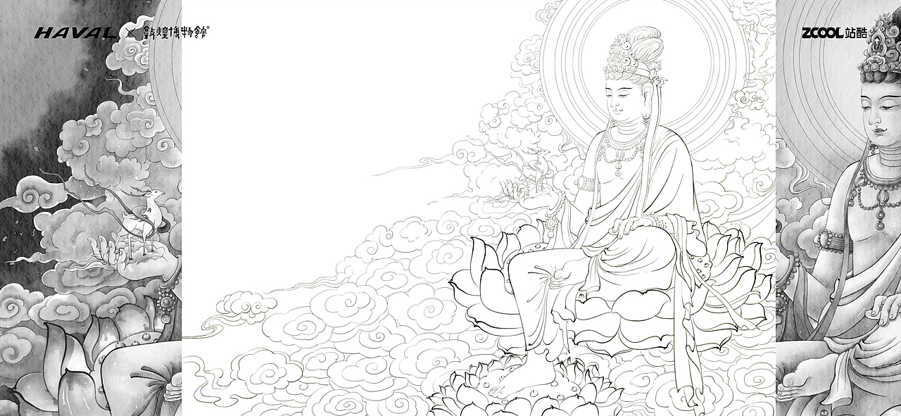 大佛梦境（图ZMjg5OTUwODUy） - 图案 - 站酷设计师爱画画的馋猫原创素材 - 站酷ZCOOL