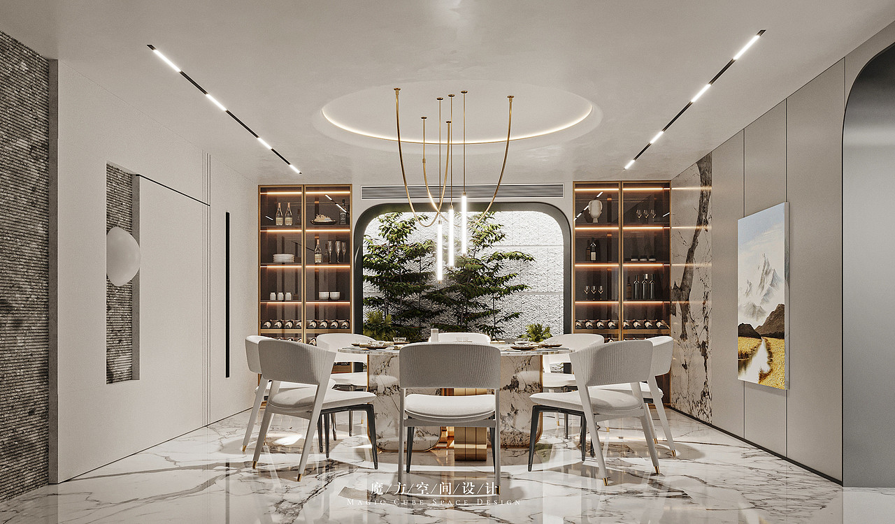 【魔方】天津•现代简约别墅项目（图ZMjk4ODMxNTUy） - 家装设计 - 站酷设计师魔方空间设计原创素材 - 站酷ZCOOL