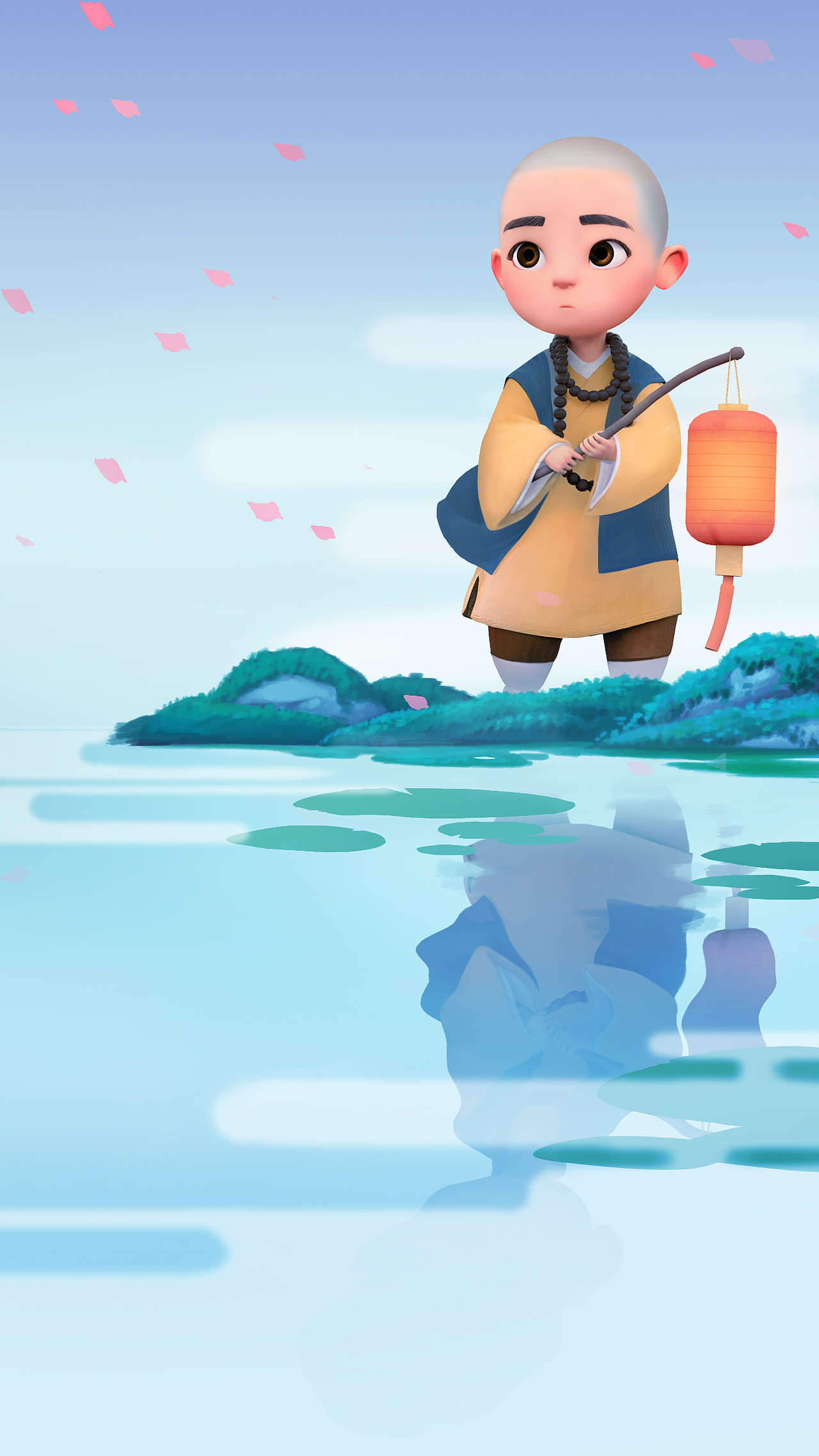 一禅小和尚 成长|插画|艺术插画|大禹动漫_原创作品-站酷zcool