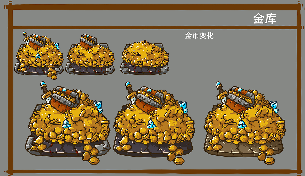 之前的一些设计，皇城保卫战风格（图ZMjExODU4ODQ=） - 游戏原画 - 站酷设计师大飞1624原创素材 - 站酷ZCOOL
