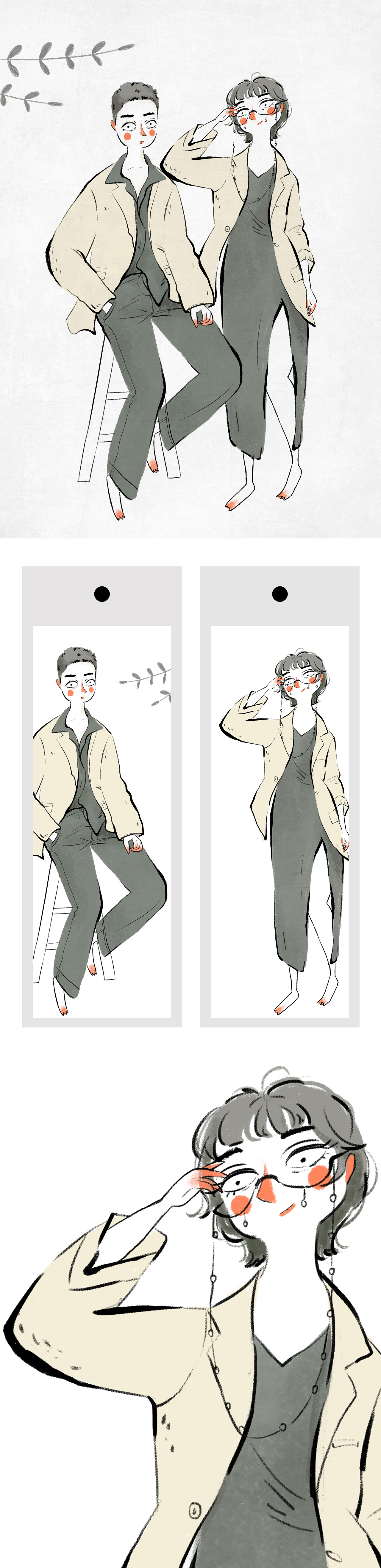 人物插画设计（图ZMjk1NDc4MDYw） - 商业插画 - 站酷设计师插画师Naya原创素材 - 站酷ZCOOL