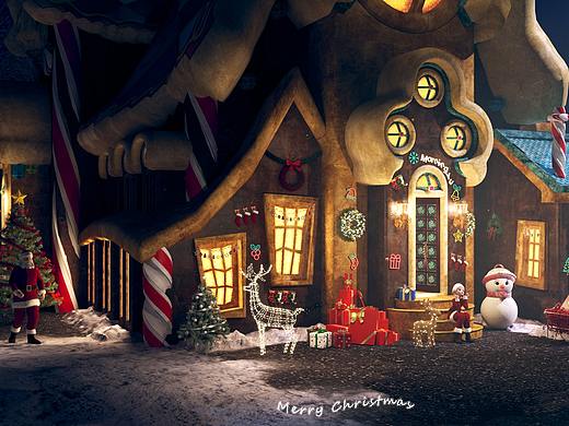 “圣诞节”月光下的心愿少女