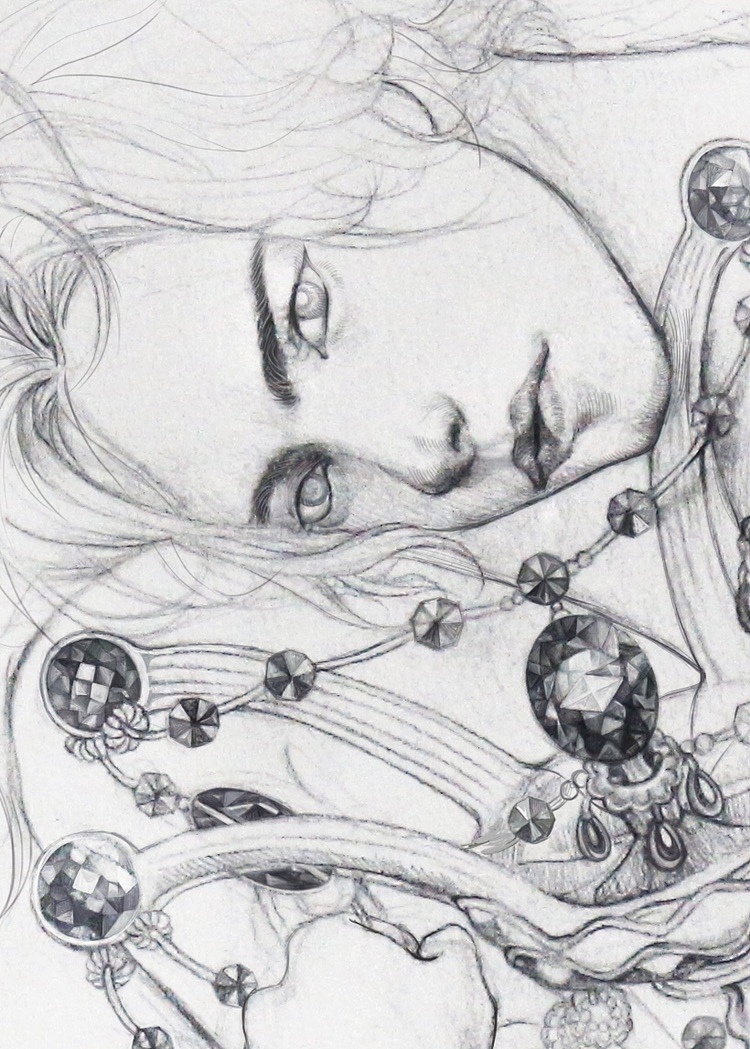 短发女生和水晶灯（图ZMjQ2NDQxNzc2） - 绘画 - 站酷设计师WuSue原创素材 - 站酷ZCOOL