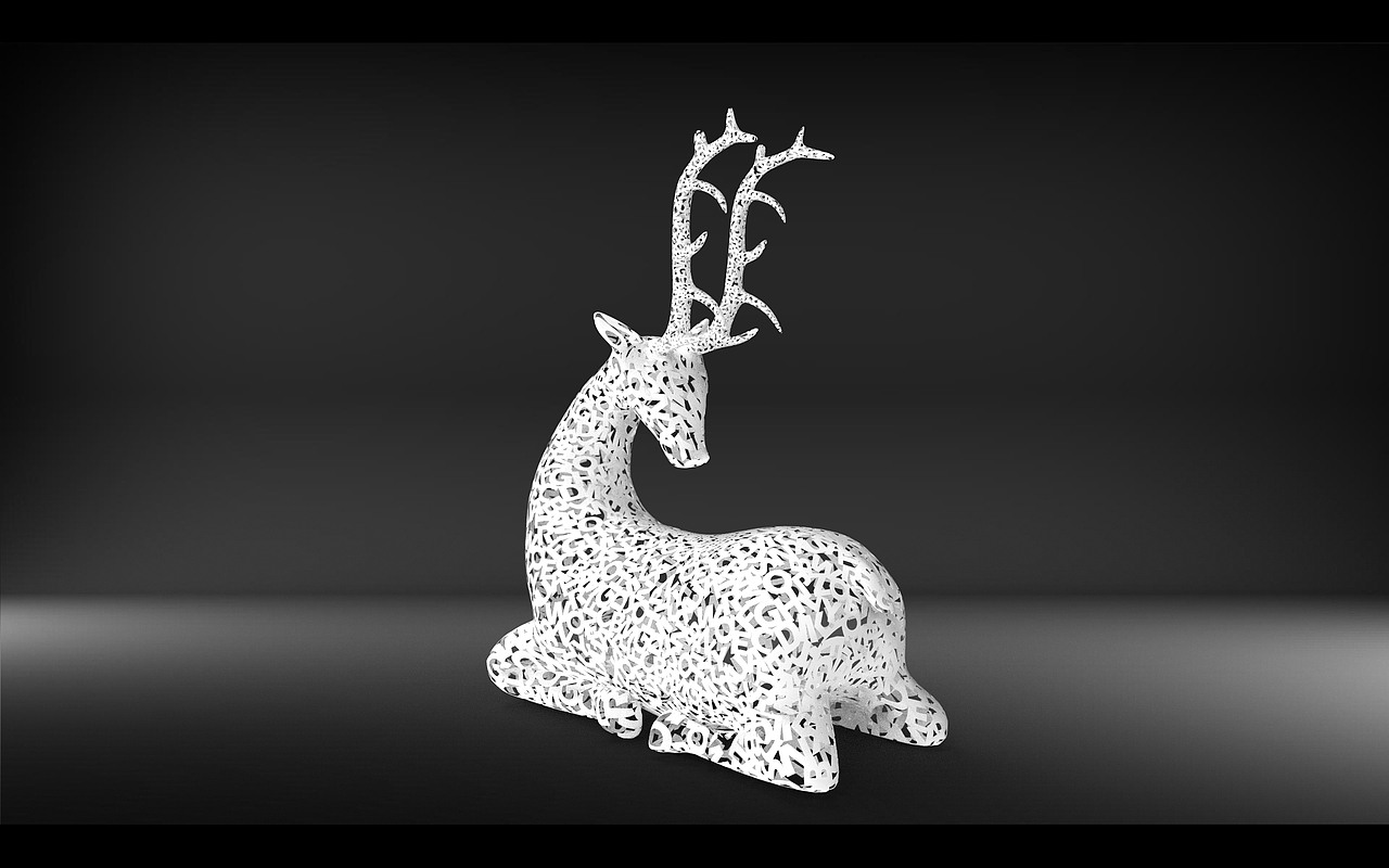 雕塑小品——鹿系列（图ZMjYzODYxMjYw） - 雕塑 - 站酷设计师AnthonyChanZ原创素材 - 站酷ZCOOL