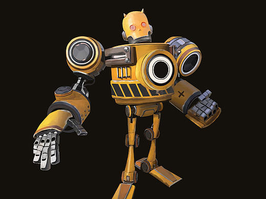 机器人写实图标临摹