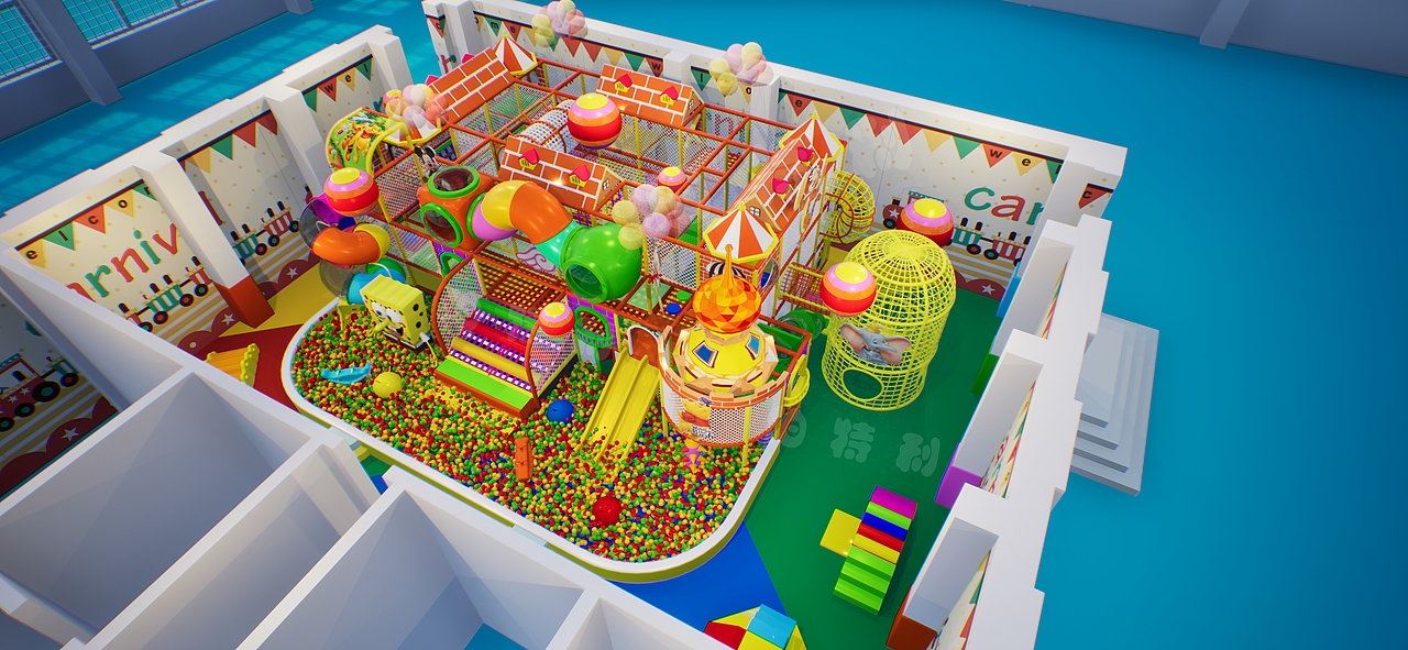 淘气堡作品图片（图ZMTkxMTkwNzE2） - 建筑/空间 - 站酷设计师匠人一心原创素材 - 站酷ZCOOL