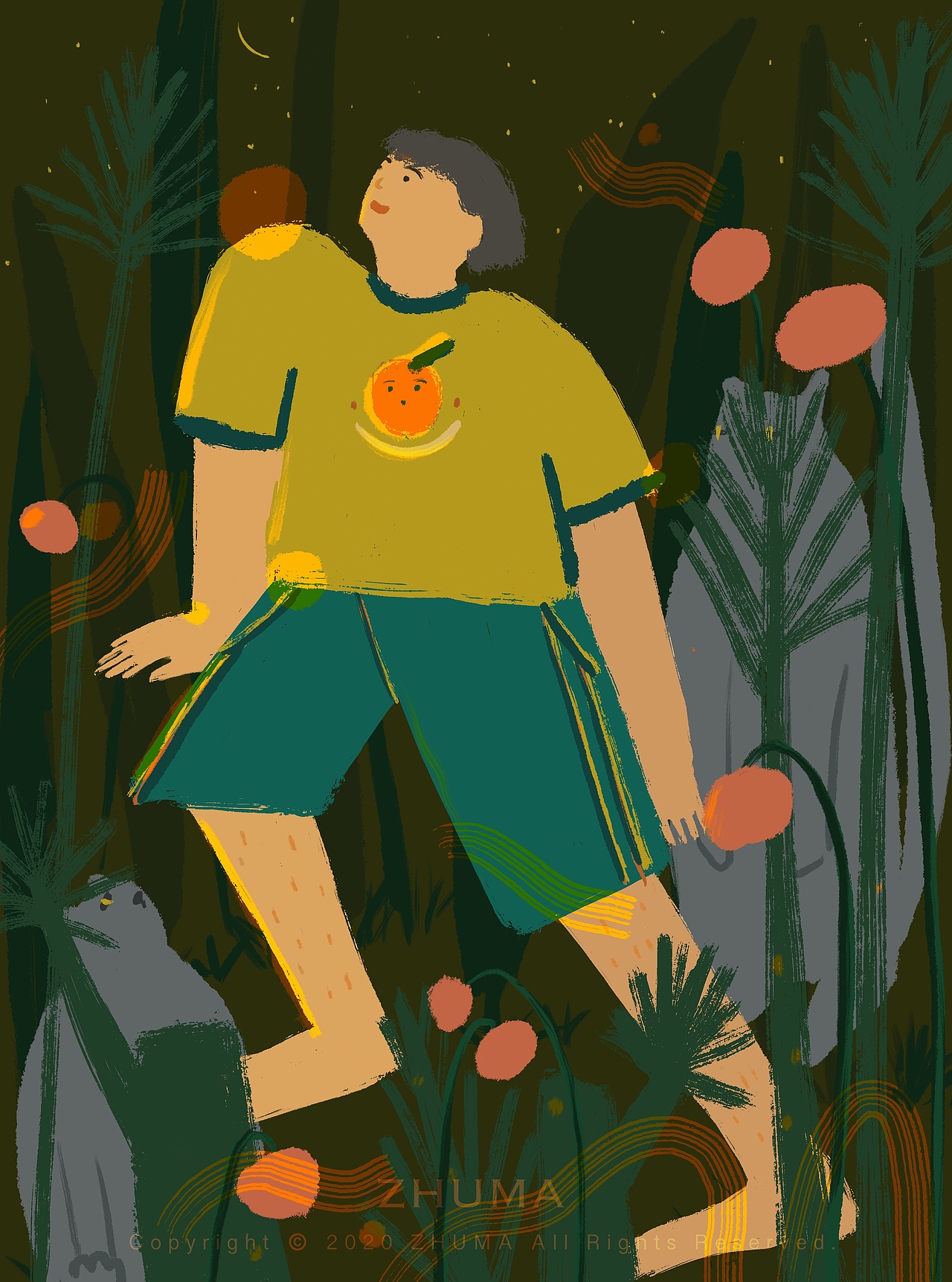 【睡衣人】（图ZMjAyMzU3MDI4） - 创作习作 - 站酷设计师猪麻Zhuma原创素材 - 站酷ZCOOL