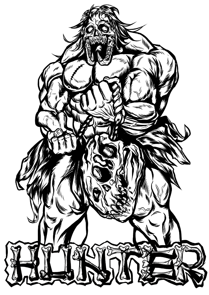 【服装插画】The hunter is hungry猎人饿了（图ZMzMwMjExMDgw） - 商业插画 - 站酷设计师MUNITION原创素材 - 站酷ZCOOL