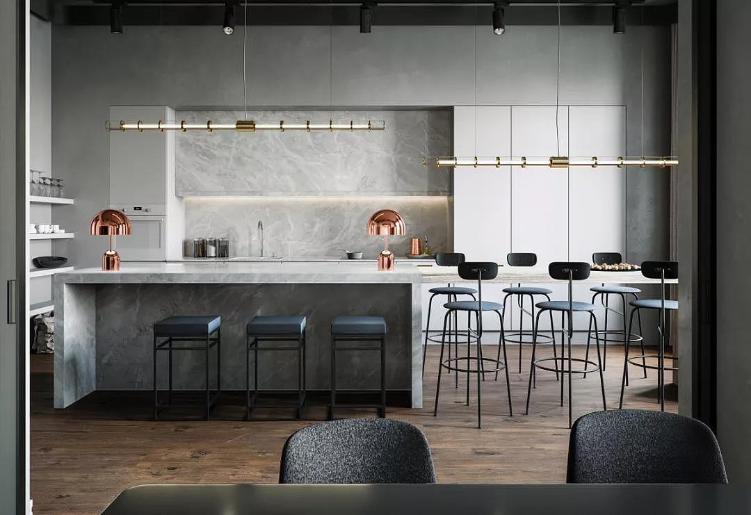18款高端厨房设计案例,简约大气! 