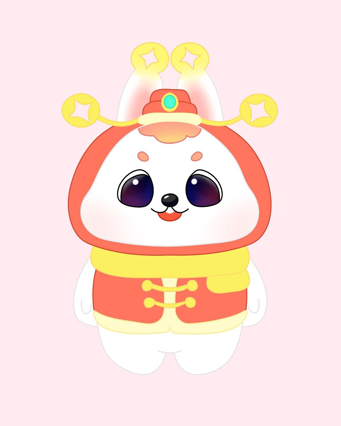 画了几只小兔子