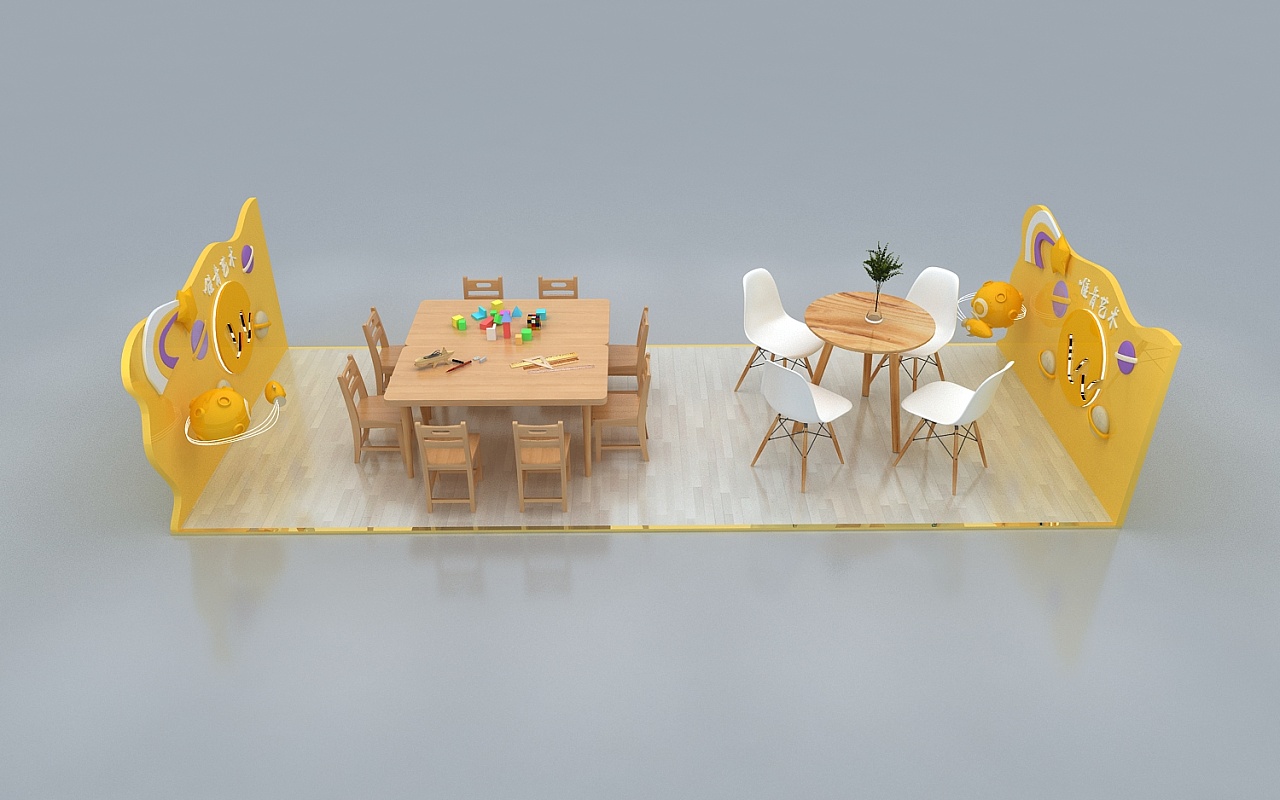 儿童培训展位|三维|其他三维|设计狮ming - 原创作品 - 站酷 (zcool)