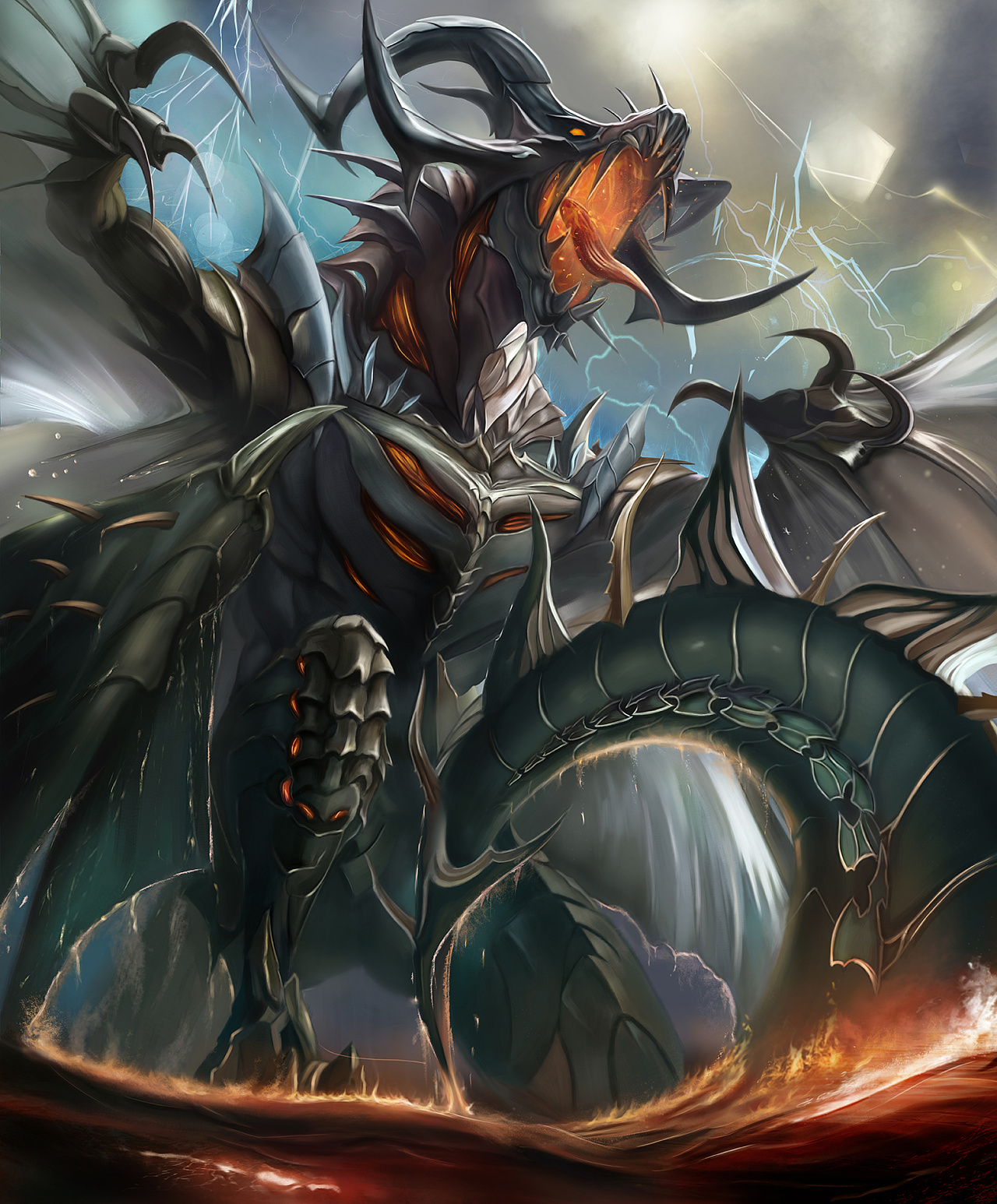 龙|插画|游戏原画|ari的风 - 临摹作品 - 站酷 (zcool)