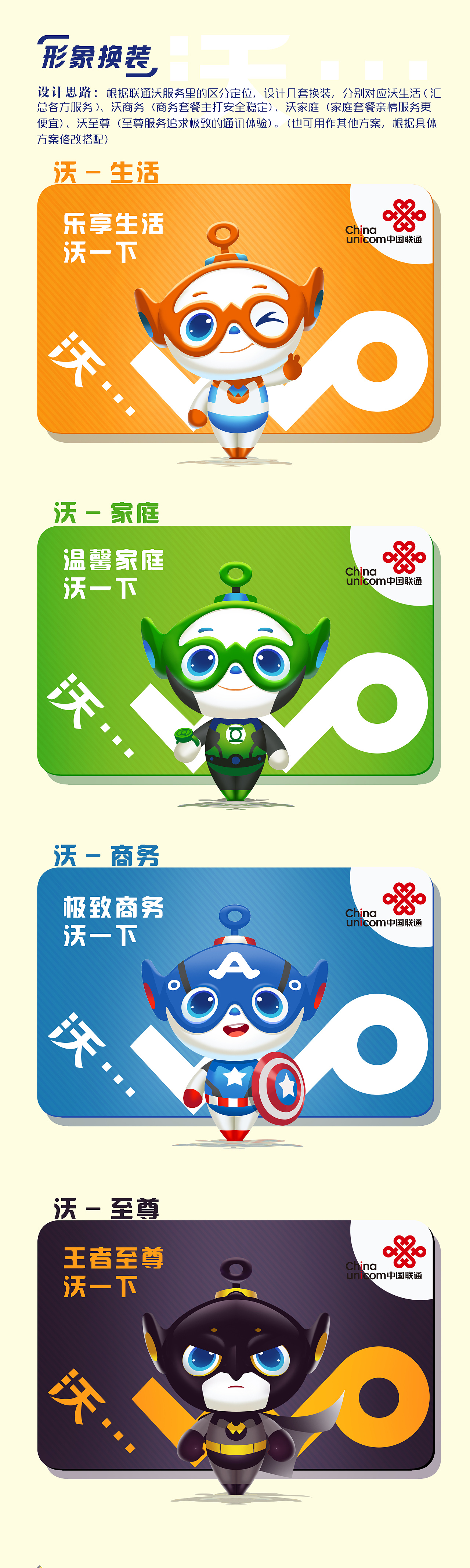 中国联通沃品牌卡通形象--沃小萌