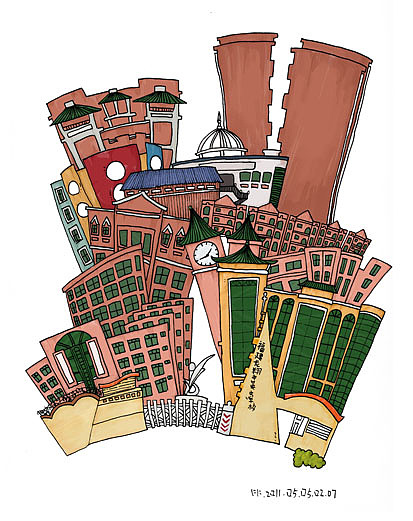 小建筑（图ZMzA0MTEzNg==） - 商业插画 - 站酷设计师jdkk原创素材 - 站酷ZCOOL