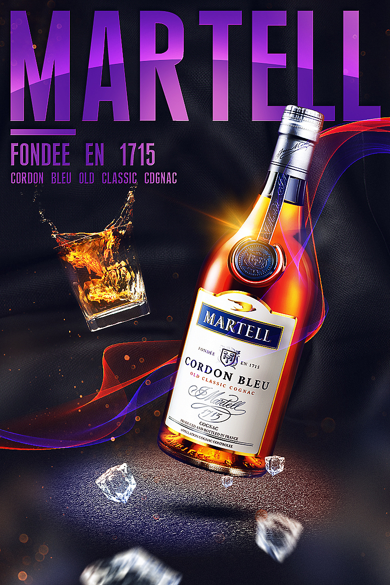 练习马爹利蓝带海报