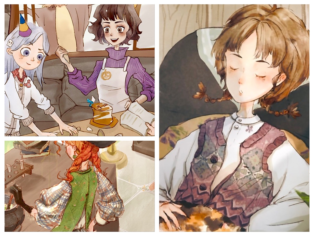 插画习作｜寒来暑往2·与魔法同行（图ZMzA0NjQ0NTE2） - 创作习作 - 站酷设计师海布里安原创素材 - 站酷ZCOOL