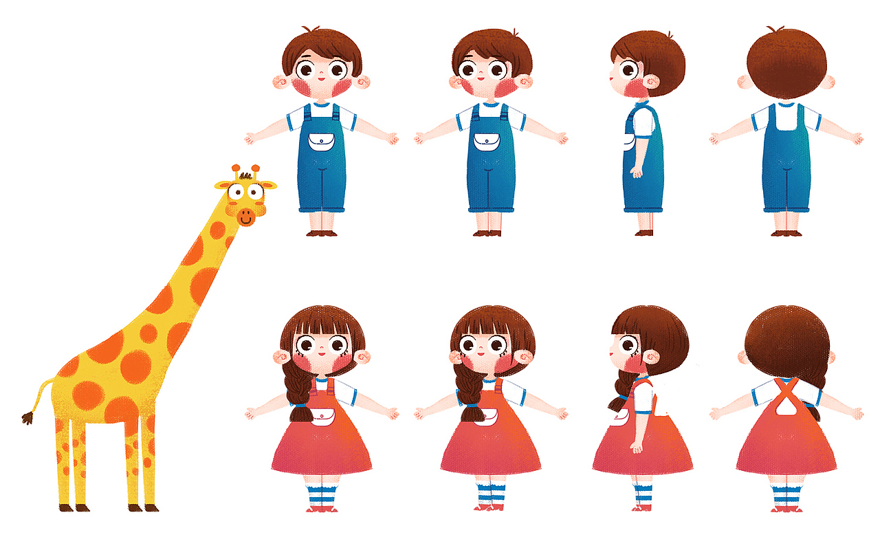 【绘本】农场女孩和长颈鹿 a guest on the farm