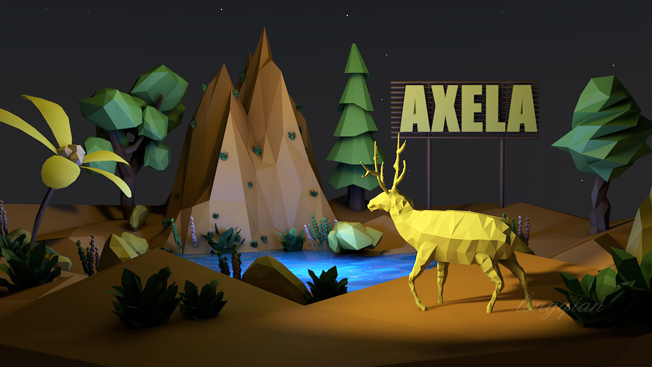 低多边形风格练习（图ZMTk4MjY3OTYw） - 其他三维 - 站酷设计师lmm_原创素材 - 站酷ZCOOL