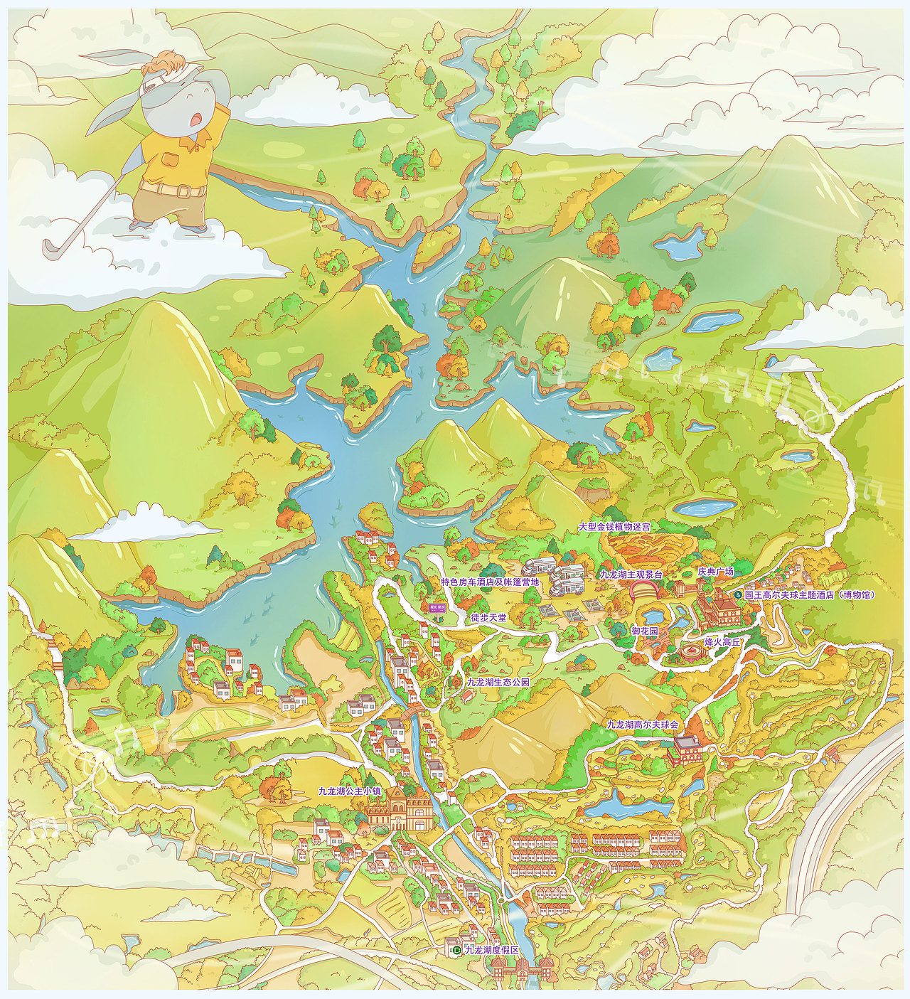 地图插画集-商业插画