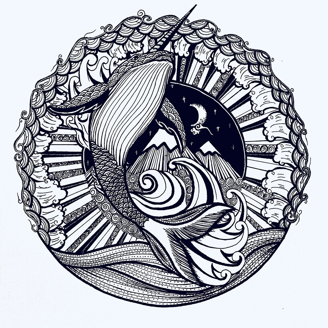 利维坦|插画|概念设定|山海山山海_原创作品-站酷zcool