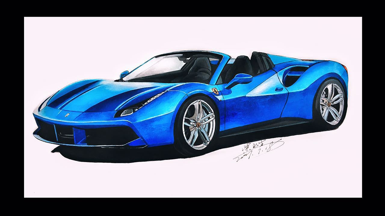 马克笔汽车手绘练习（图ZODcxODIwOTI=） - 艺术插画 - 站酷设计师柴永生原创素材 - 站酷ZCOOL