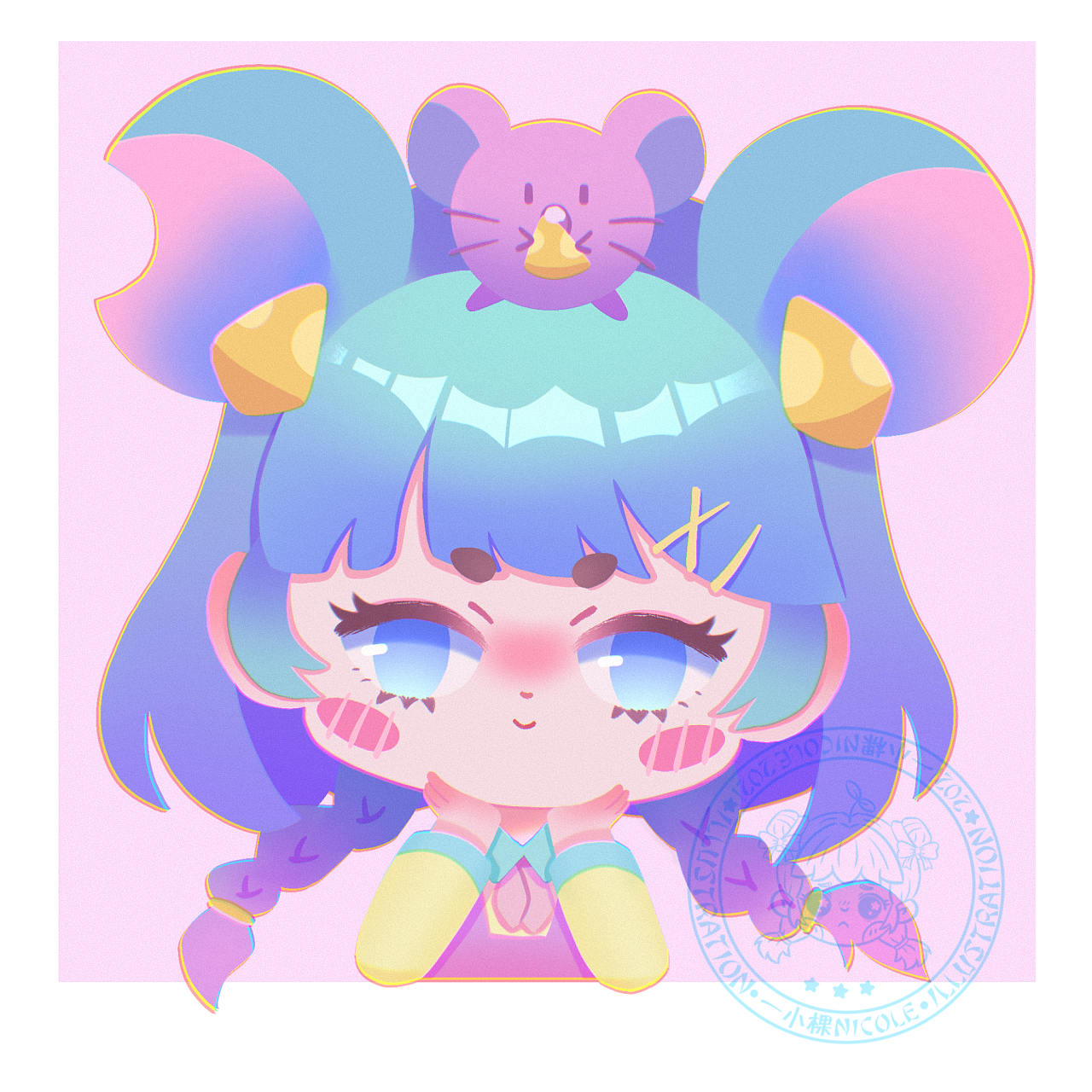 可爱q弹q版头像|插画|儿童插画|一小棵nicole - 原