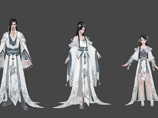 网游《天涯明月刀》移花宫时装——移花·非空