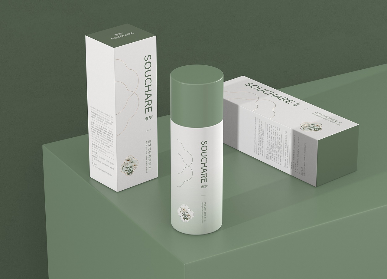 白芍药精粹水-包装设计（图ZMjc3NDgwNDE2） - 包装 - 站酷设计师野区喝酒原创素材 - 站酷ZCOOL