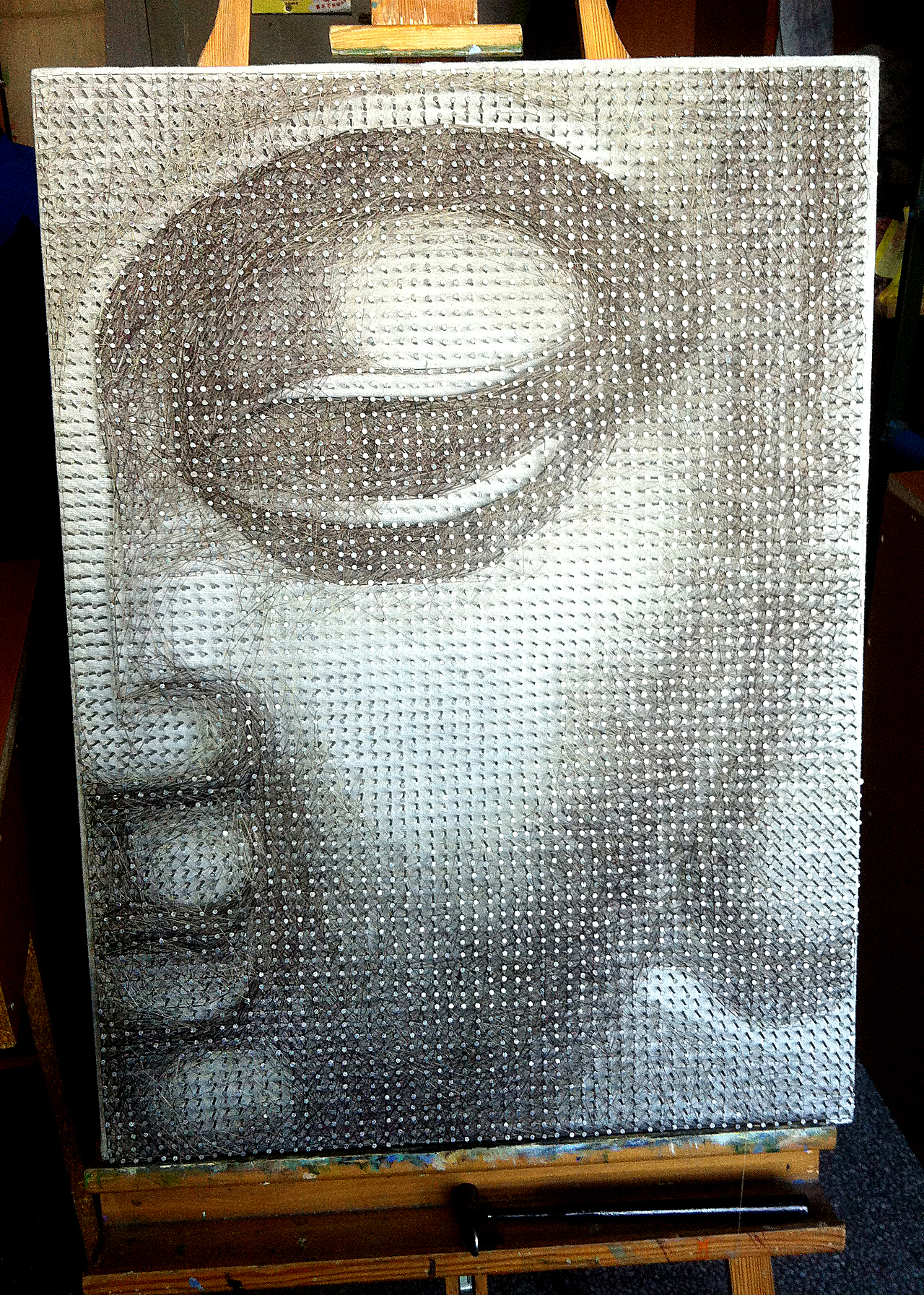 纤维艺术设计--佛半张脸（图ZOTA5MjAxMjg=） - 其他手工艺 - 站酷设计师费勤龙原创素材 - 站酷ZCOOL