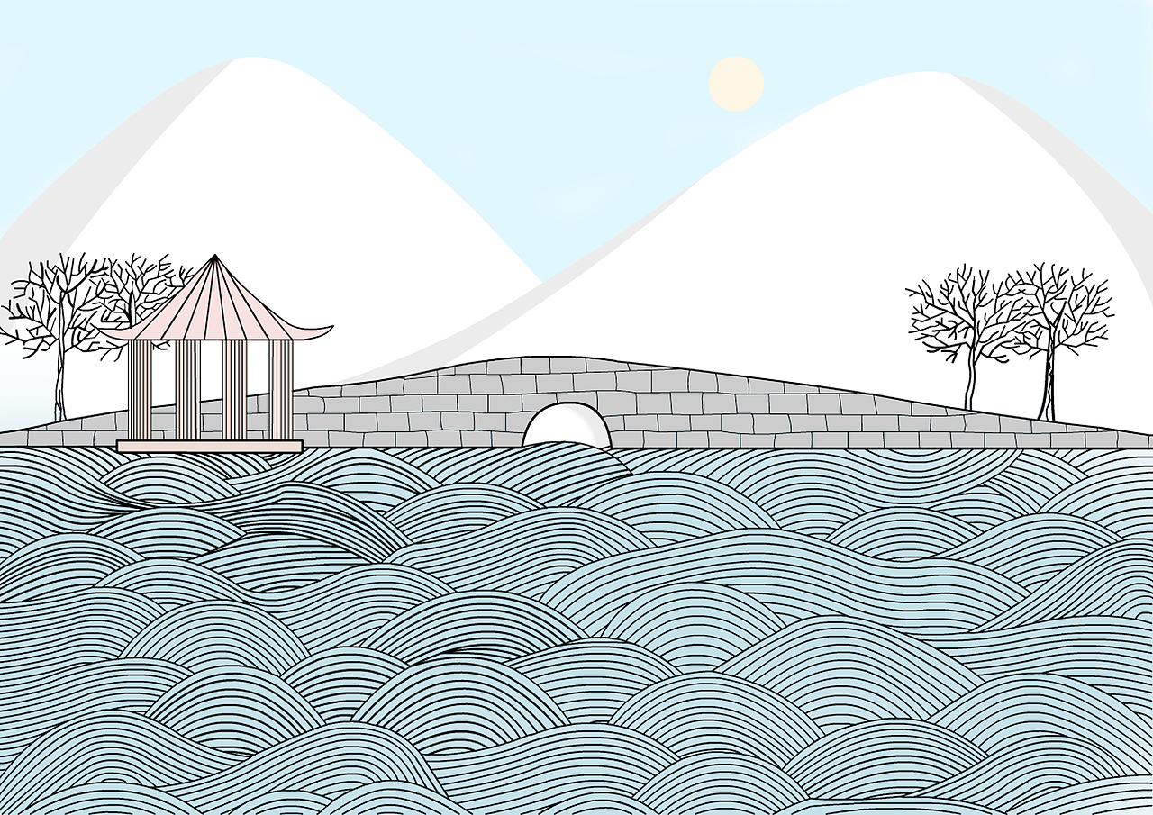 西湖十景插画（图ZMjAwOTgzNzM2） - 商业插画 - 站酷设计师高尚的包子哦原创素材 - 站酷ZCOOL