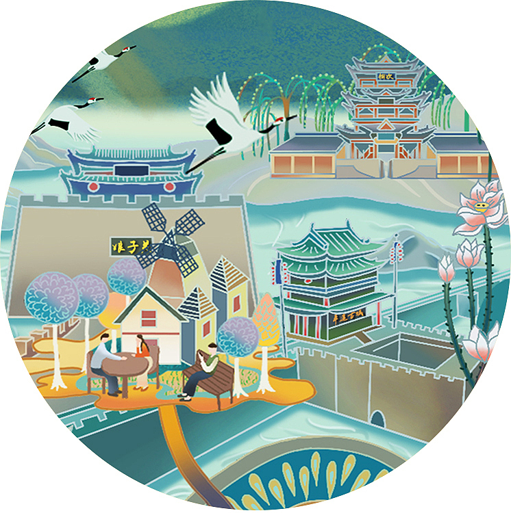 《印象山西》长卷插画设计 毕业设计 布展情况(图ZMjA4MzkxNjgw) - 创作习作 - 站酷设计师小白设计工作室原创素材 - 站酷ZCOOL