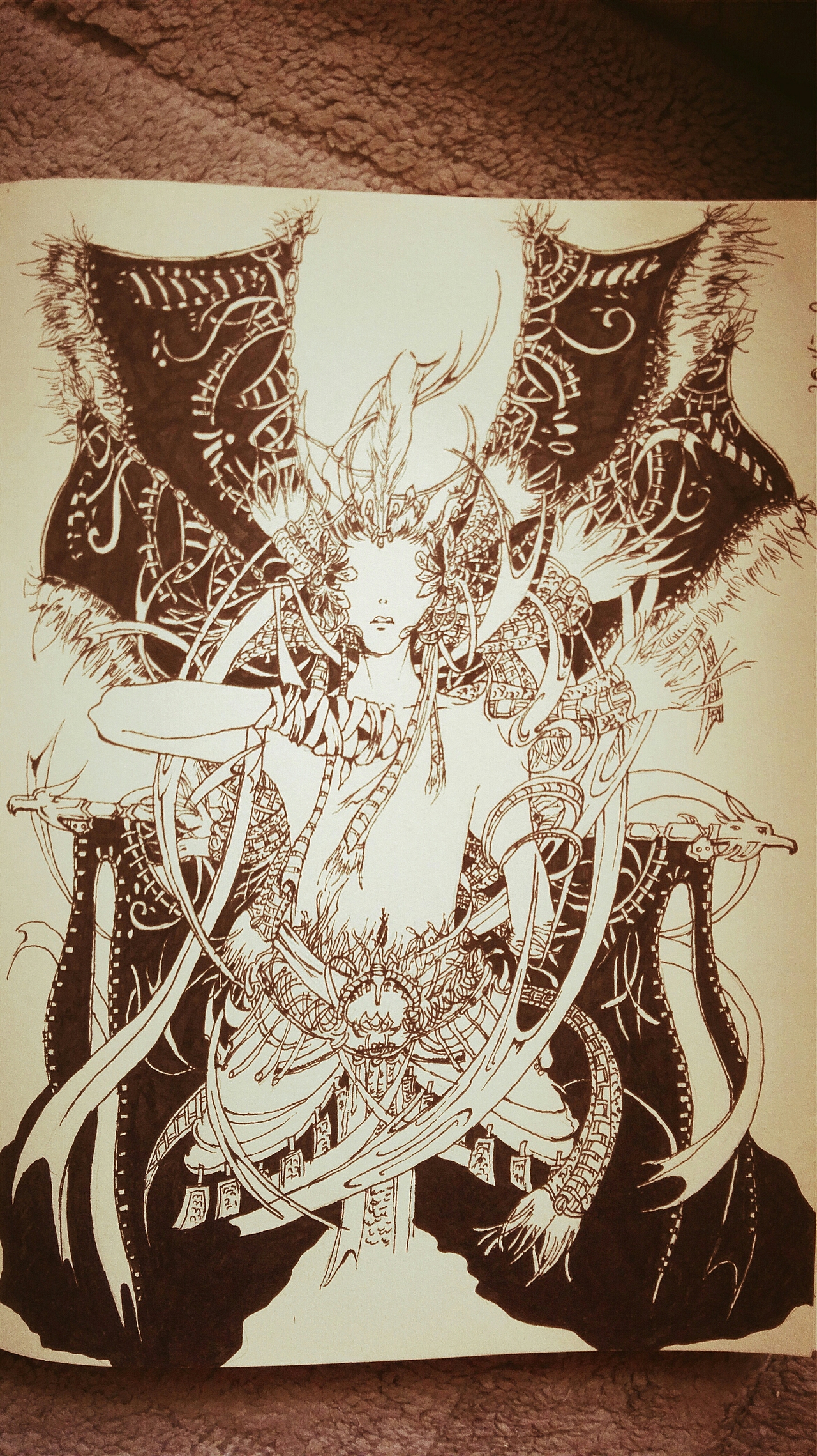 人型枯树妖|插画|创作习作|麻麻弟_原创作品-站酷zcool