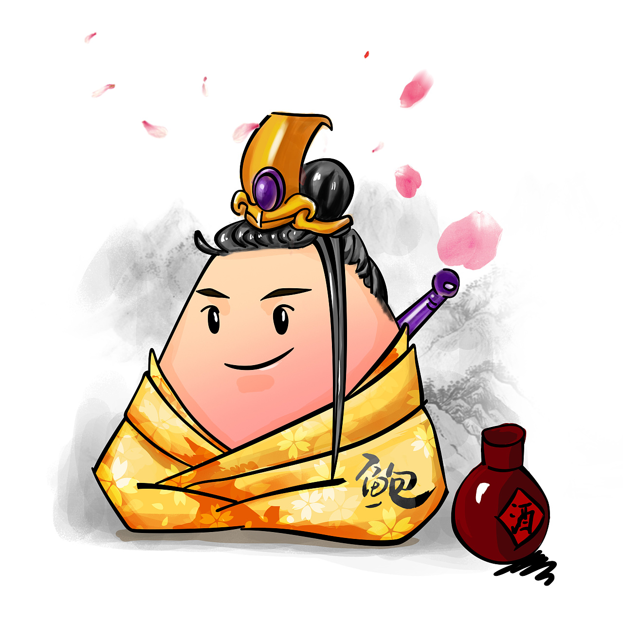 粽子拟人插画|平面|吉祥物|rao1huang - 原创作品 - 站酷 (ZCOOL)