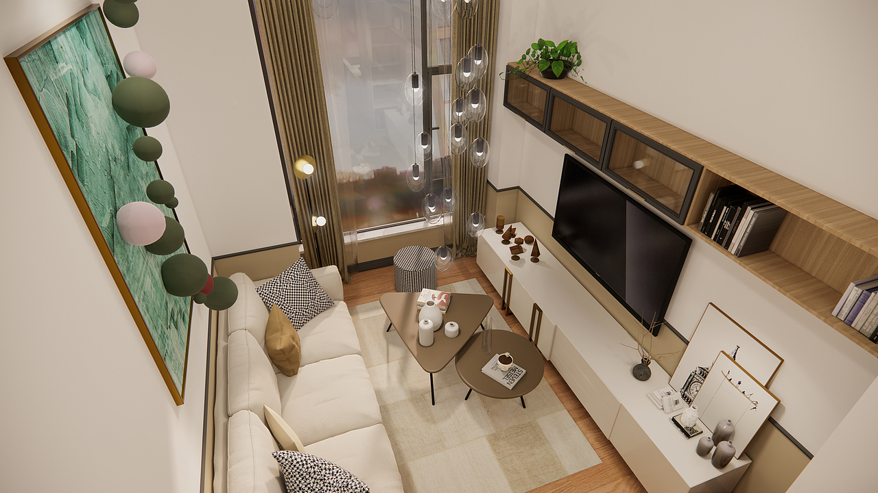 华润时光里-LOFT公寓（图ZMjUyMTc2OTU2） - 家装设计 - 站酷设计师叁川设计原创素材 - 站酷ZCOOL