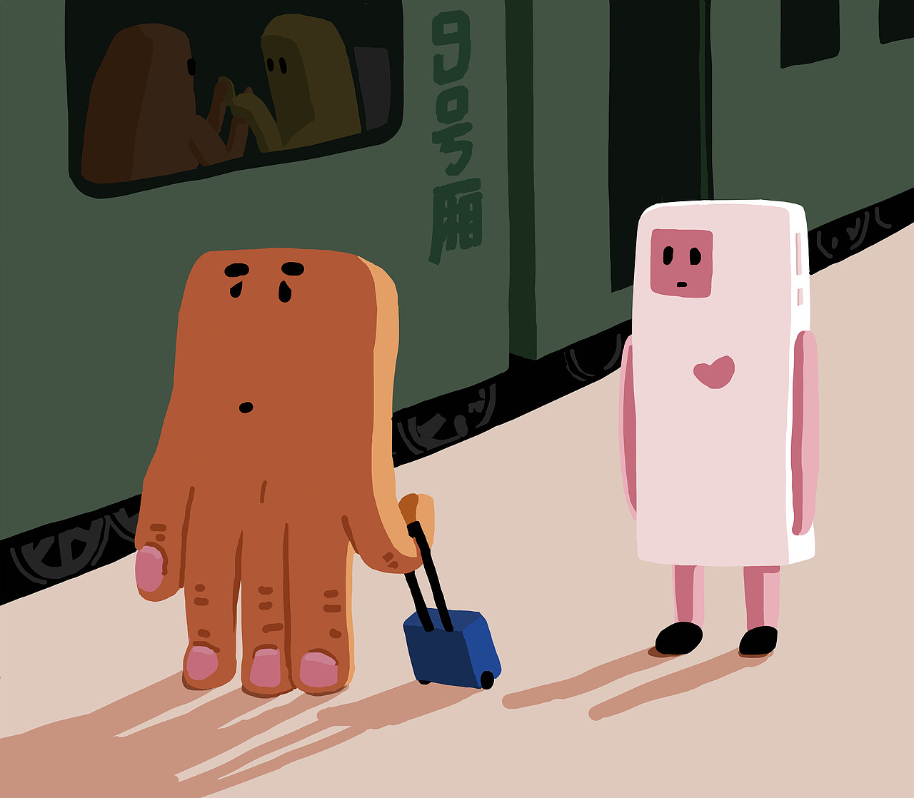 手机和手的爱情悲剧|插画|绘本|feifei1996 - 原创作品 - 站酷 (zcool