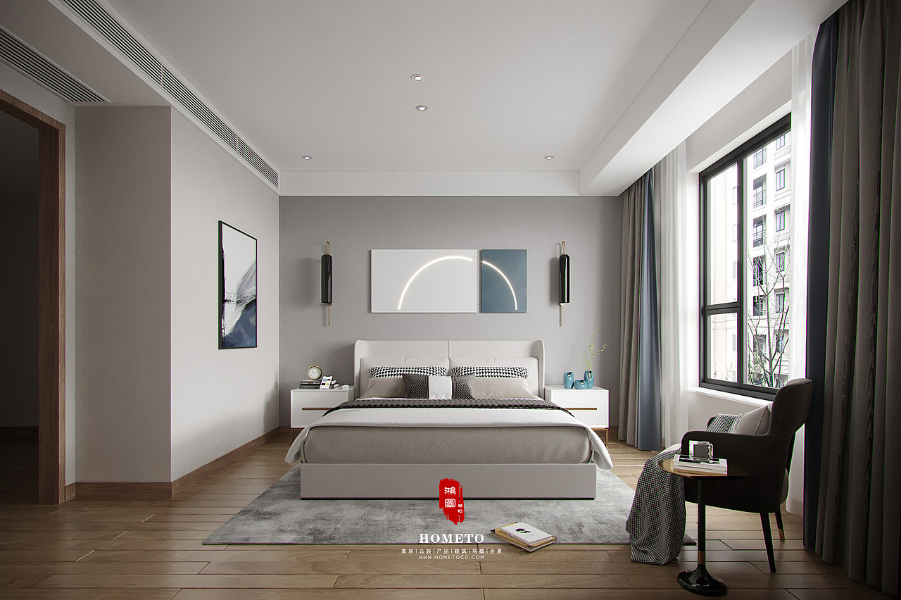 现代简约卧室