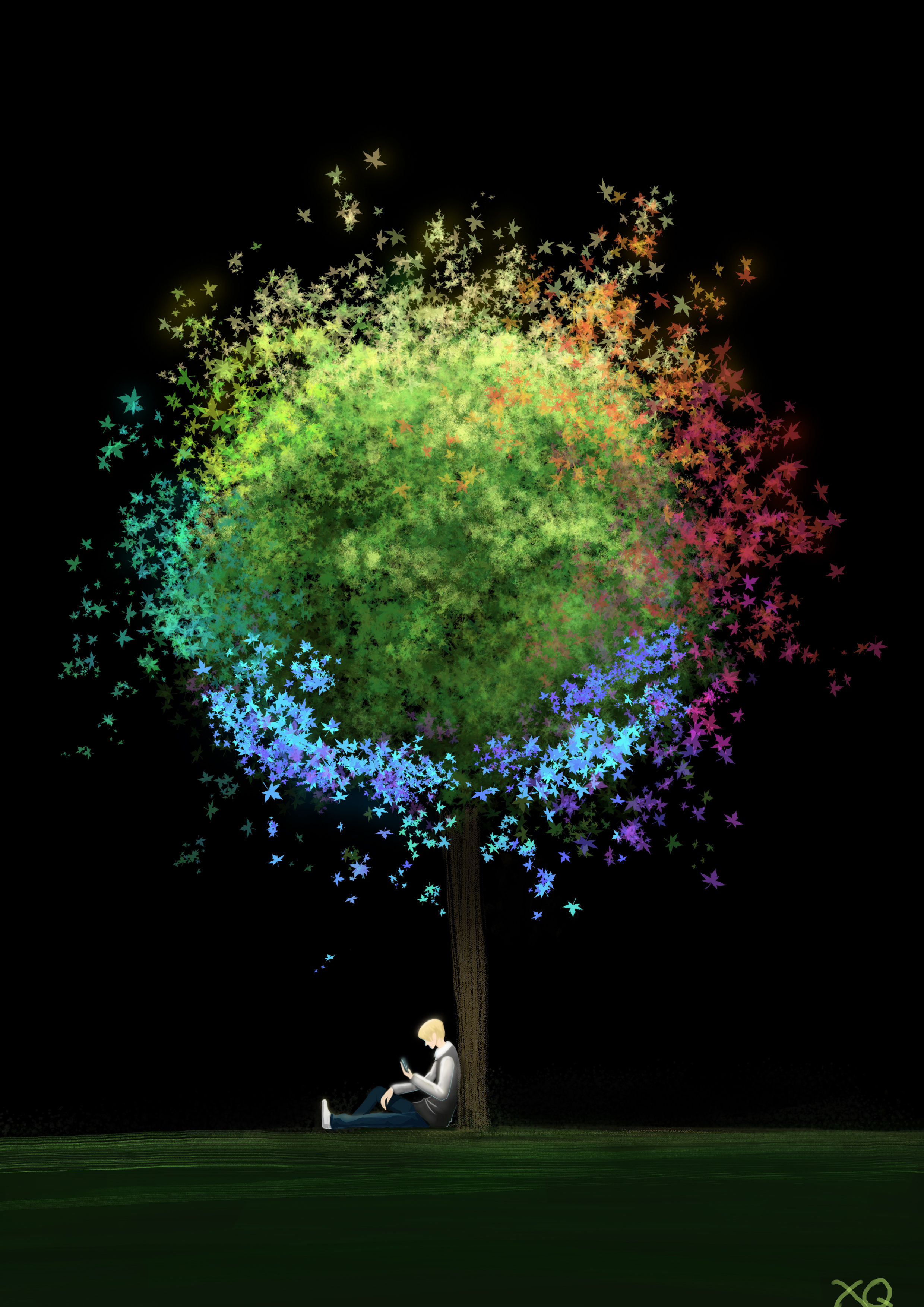 原创——树|插画|创作习作|青鸦cyancrow - 原创作品 - 站酷 (zcool)