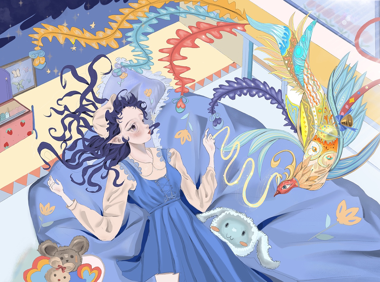 小魔女霓娜的花灯奇幻冒险（图ZMjU3ODAwMDYw） - 概念设定 - 站酷设计师霓娜塔原创素材 - 站酷ZCOOL