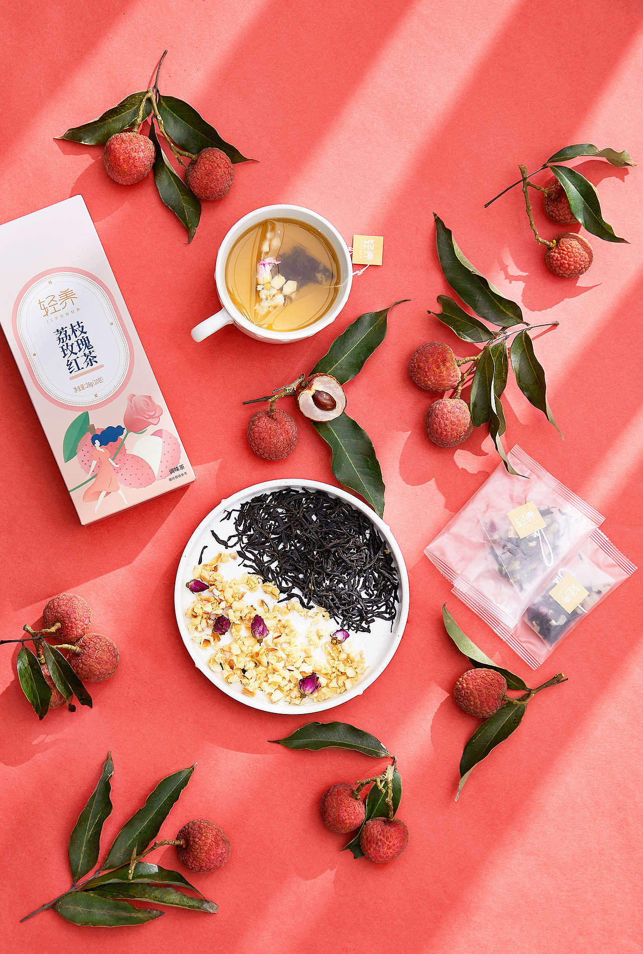 荔枝玫瑰红茶