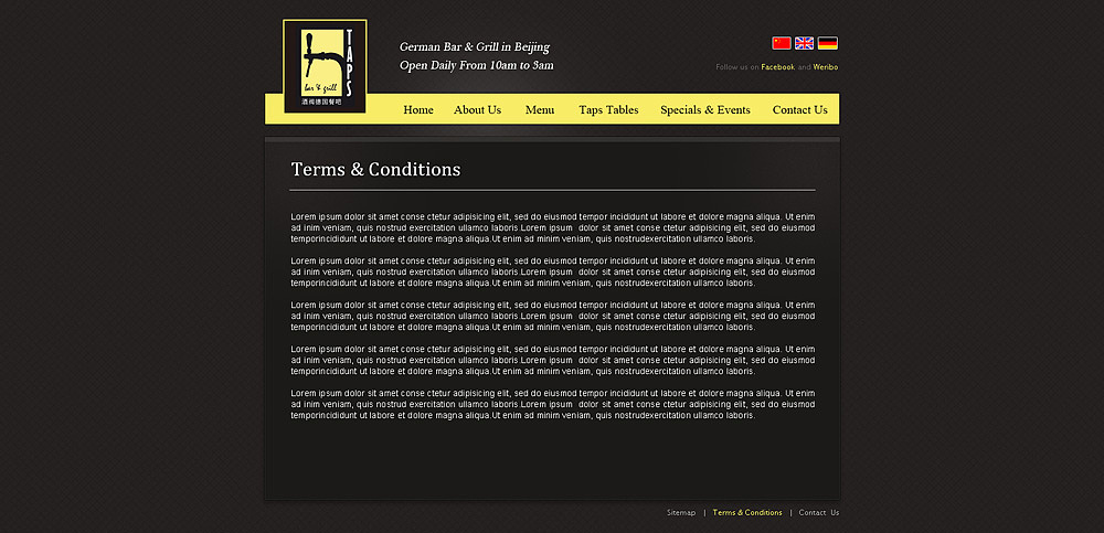 TAP 2014 餐厅官网（图ZODgwNTk0MjQ=） - 企业官网 - 站酷设计师Canger666原创素材 - 站酷ZCOOL