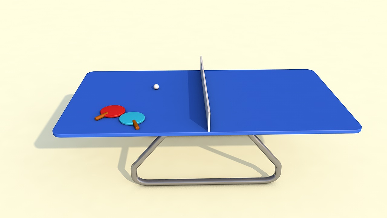 C4D建模学习练习小场景滑梯+乒乓球简单打造（图ZMjI5MDUwMjQ0） - 产品 - 站酷设计师魔迅chen原创素材 - 站酷ZCOOL