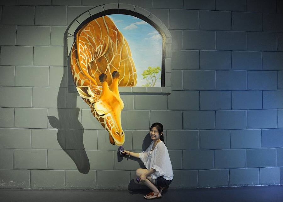 超现实3d立体画,3d地画,3d地贴